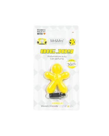 Big Joy - Odświeżacz Do Auta Yellow Vanilla Blister