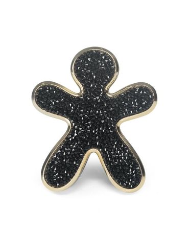 Niki Crystal Black - Gold Chrome | 