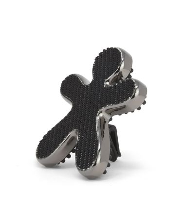 Niki Fashion | Laminated Silver/Black Bergamot & Iris