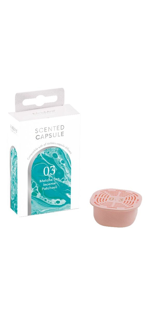 Capsule Matcha Tea, Incense, Patchoul